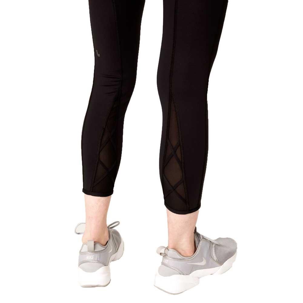 Lole Eliana Crop Black leggings with mesh detail